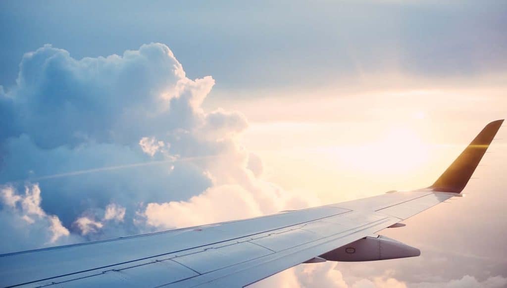 plane-sky-wing-sun