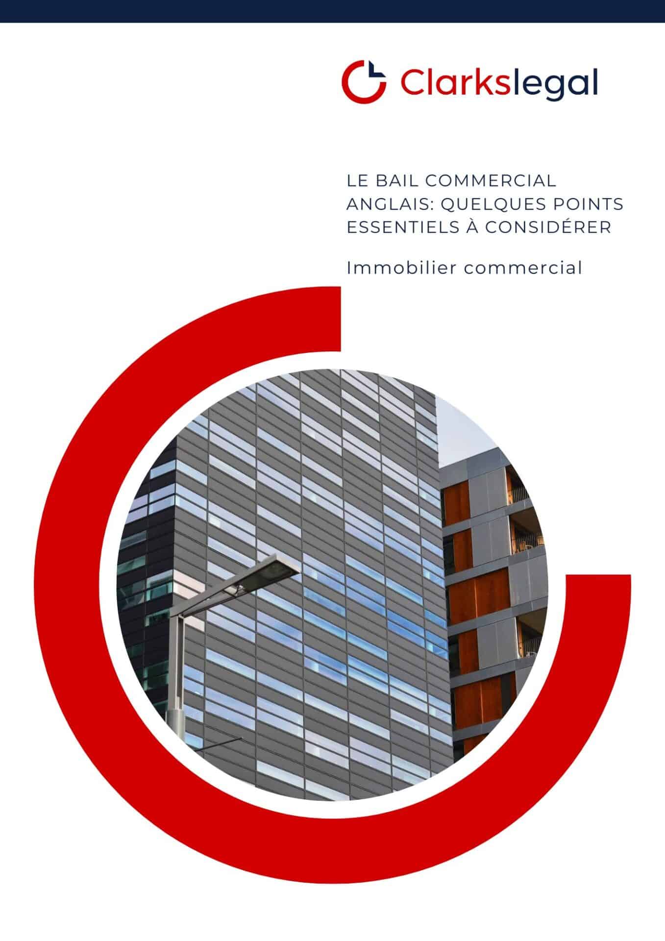 Le bail commercial anglais quelques points essentiels à considérer Front cover