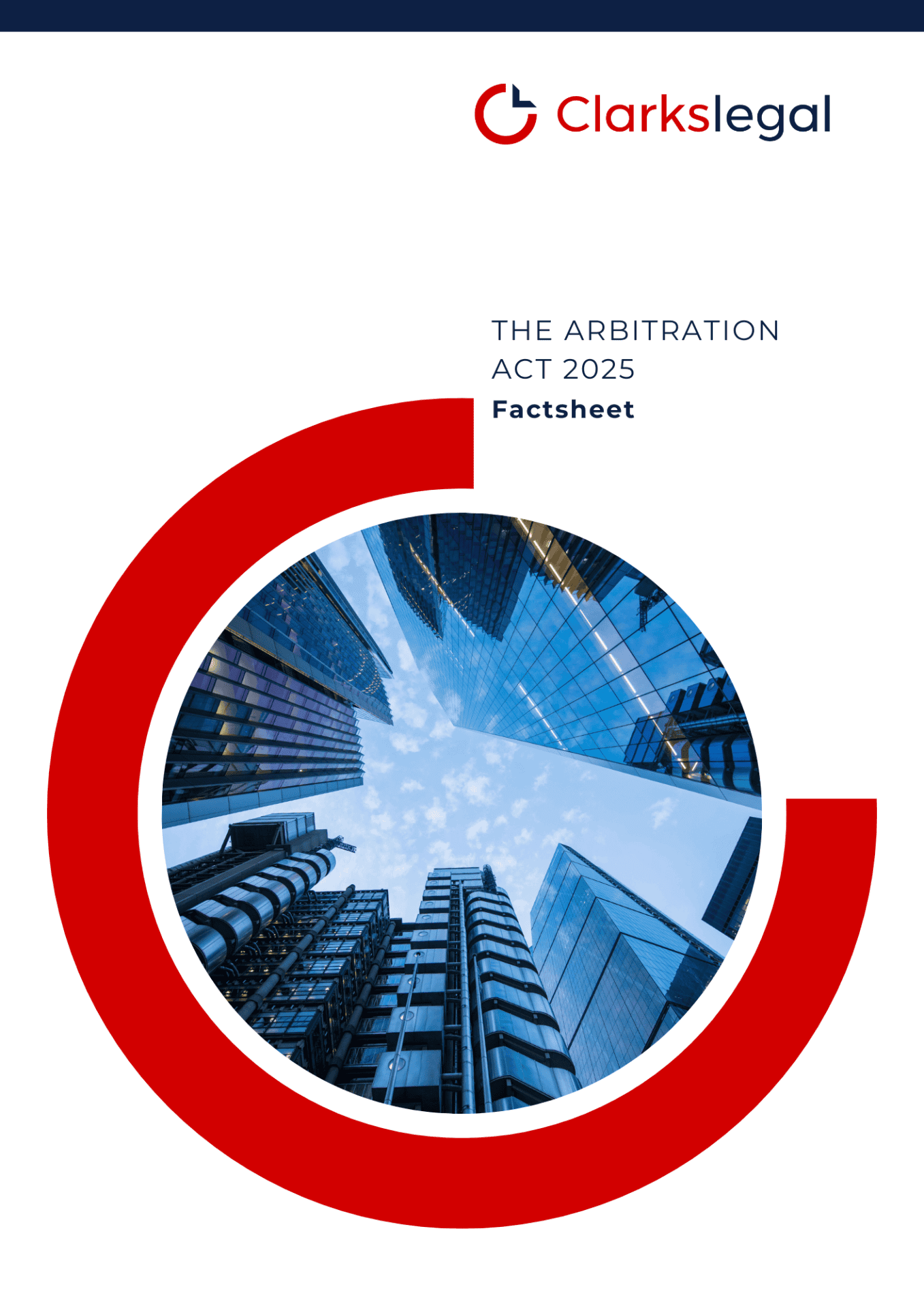 The Arbitration Act 2025 – Factsheet - Publication Front Cover